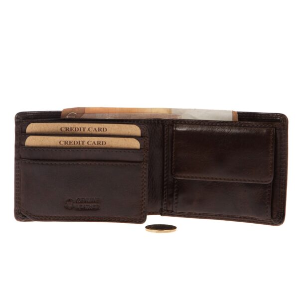 N-1015BROWN (2) - Ανδρικό δερμάτινο πορτοφόλι