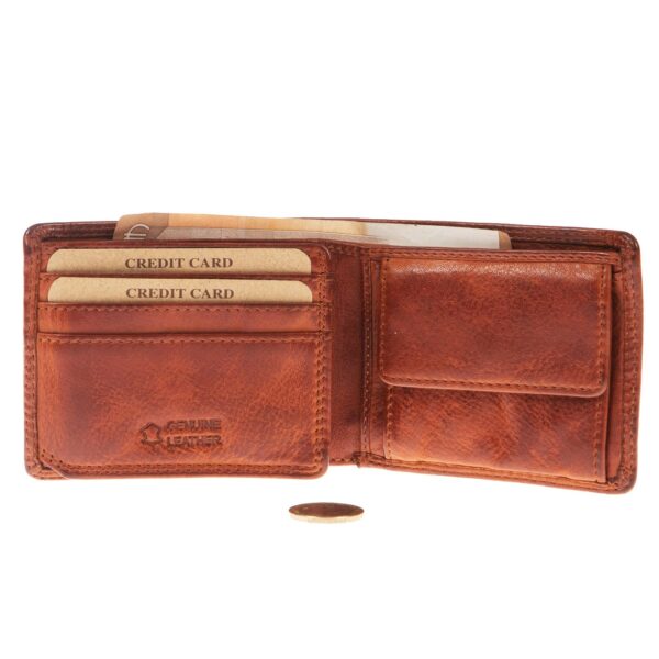 N-1015TAN (2) - Ανδρικό δερμάτινο πορτοφόλι
