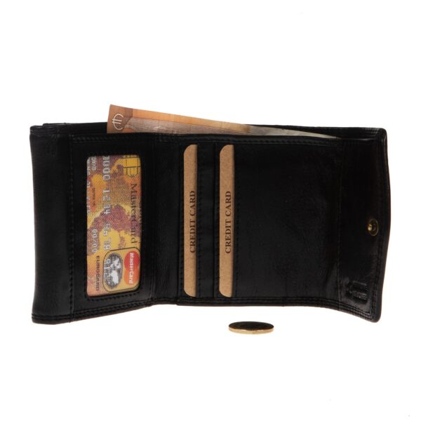 WS-10366BLACK (3) - Γυναικείο δερμάτινο πορτοφόλι