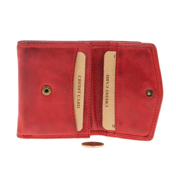 WS-10366RED (2) - Γυναικείο δερμάτινο πορτοφόλι