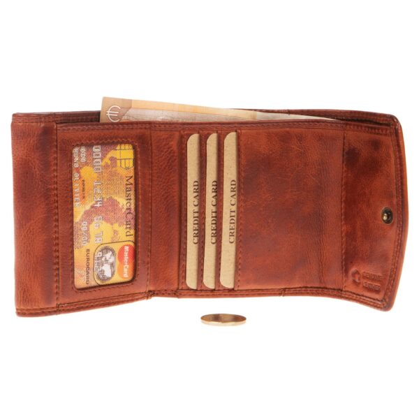 WS-10366TAN (3) - Γυναικείο δερμάτινο πορτοφόλι