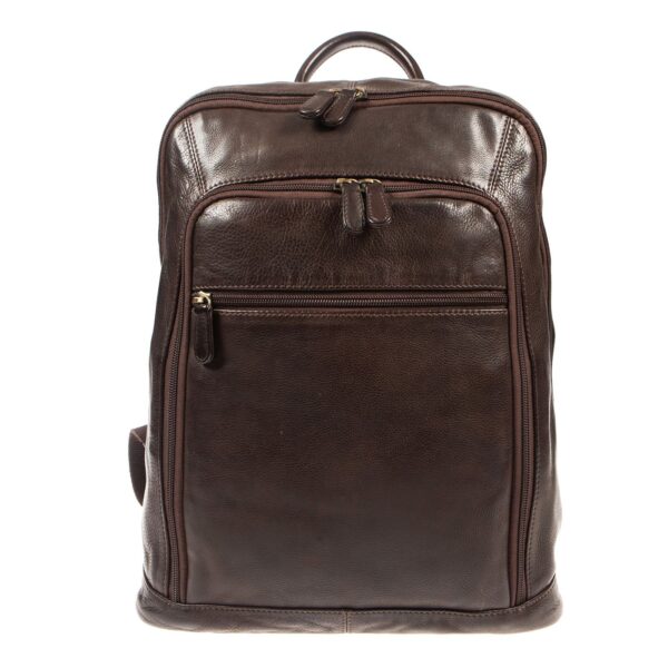 WS-12319 BROWN (1) - Δερμάτινο σακίδιο