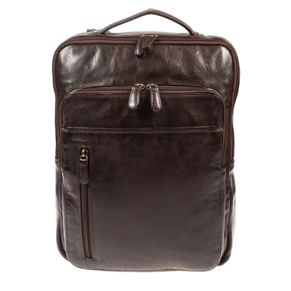 WS-14720 BROWN (1) - Δερμάτινο σακίδιο