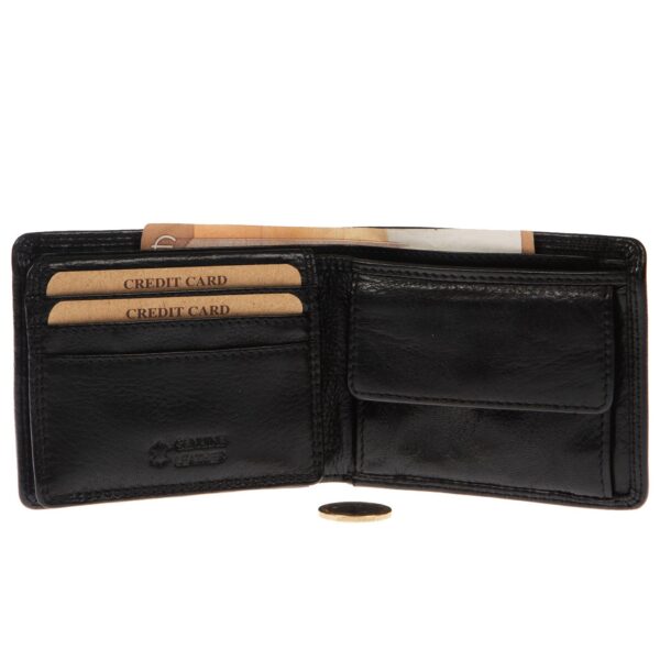 WS-2101BLACK (2) - Ανδρικό δερμάτινο πορτοφόλι