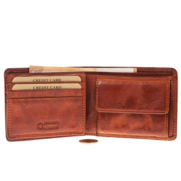 WS-2101TAN (2) - Ανδρικό δερμάτινο πορτοφόλι