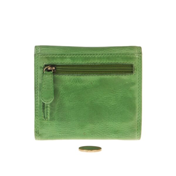 WS-3096GREEN (2) - Γυναικείο δερμάτινο πορτοφόλι