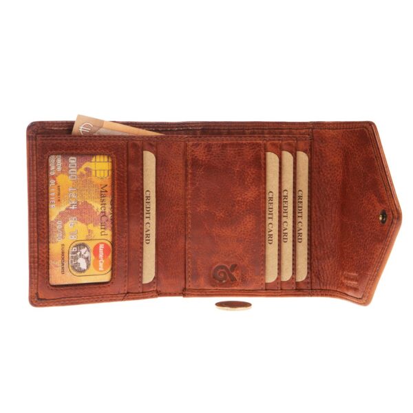 WS-3096TAN (3) - Γυναικείο δερμάτινο πορτοφόλι