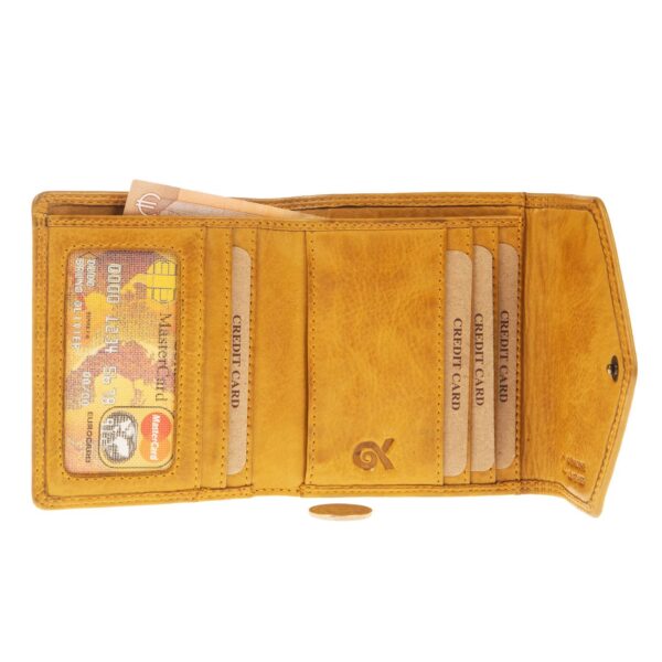 WS-3096YELLOW (3) - Γυναικείο δερμάτινο πορτοφόλι